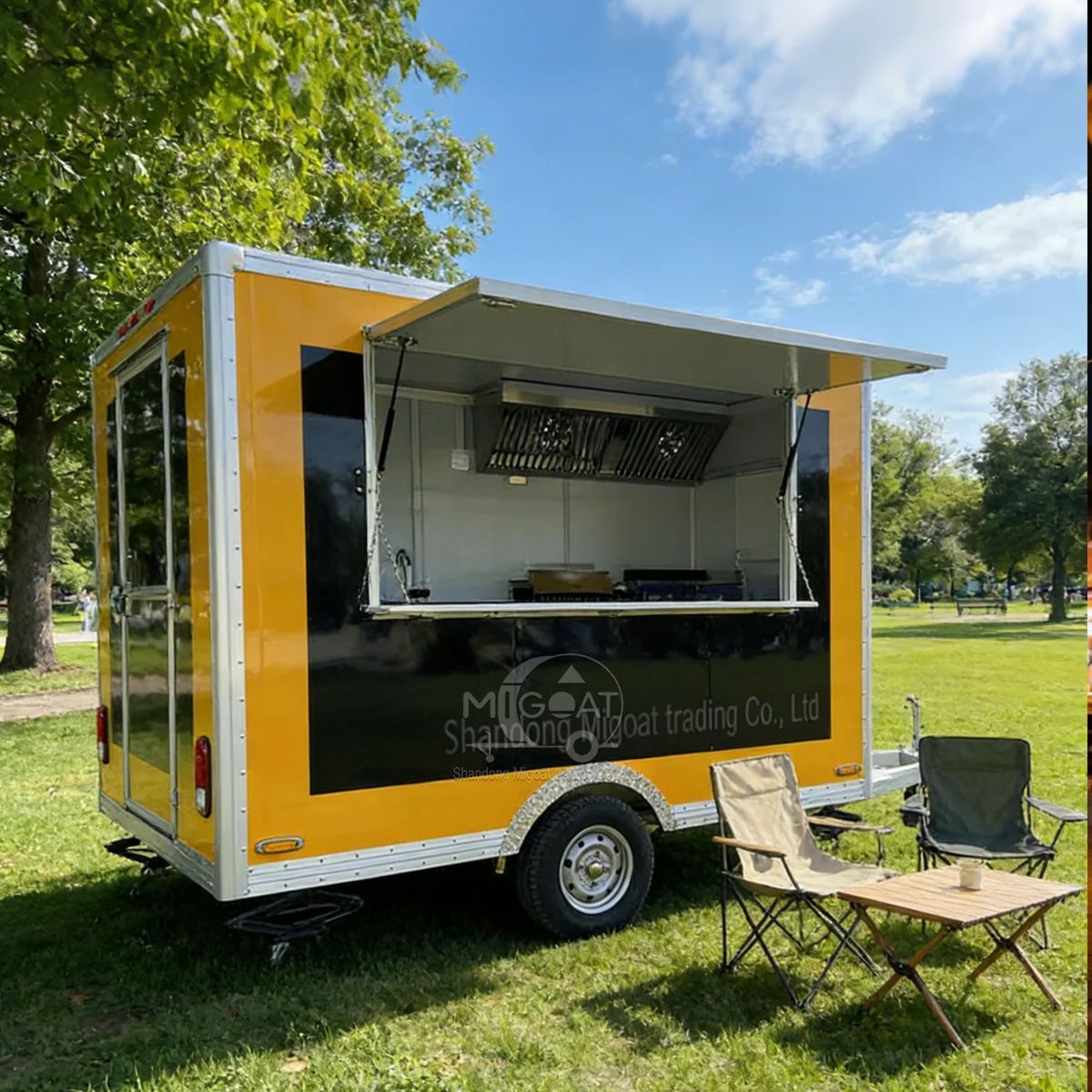 Commercial Kitchen Windows - Food Truck Giallo e Nero con
