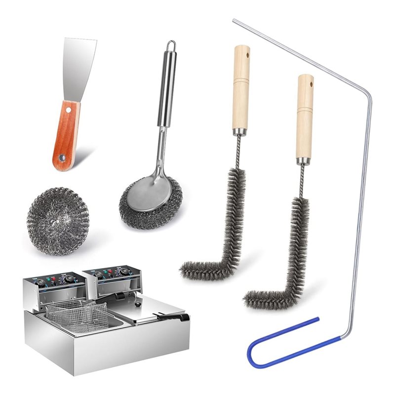 Commercial Kitchen Deep Cleaning - Strumenti per la pulizia delle friggitrici
