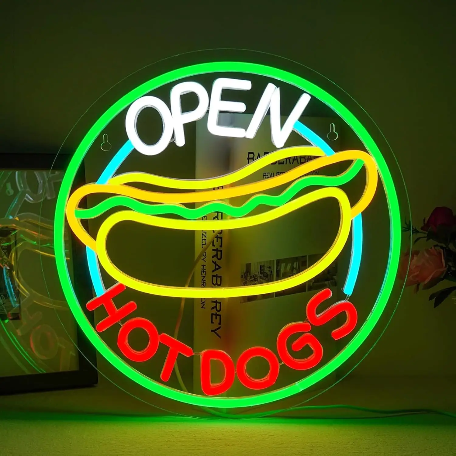 Commercial Kitchen Windows - Insegna al Neon LED 'Hot Dog