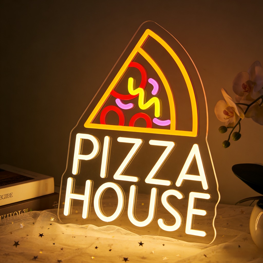 Commercial Kitchen Windows - Insegna al Neon per Pizzeria, Luce