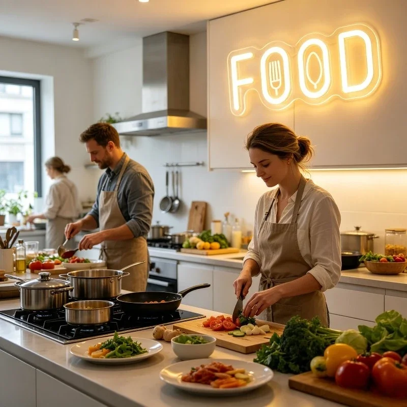 Insegna al Neon per Negozi di  - Commercial Kitchen Windows recensione e prezzo