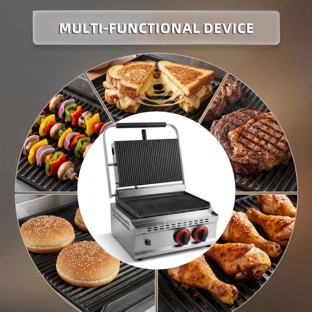 GH-812 Piastra a Gas per Grigl - Commercial Kitchen Grill recensione e prezzo